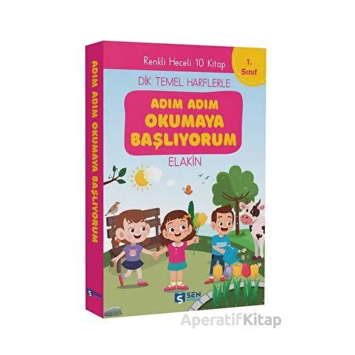 Adım Adım Okumaya Başlıyorum İlk Okuma Kitapları - Kolektif - Sen Yayınları