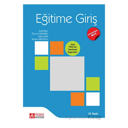 Eğitime Giriş - Kolektif - Pegem Akademi Yayıncılık