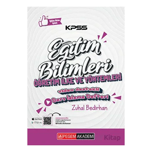 KPSS Eğitim Bilimleri Öğretim İlke ve Yöntemleri Ders İzleme Defteri