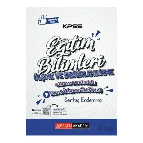 KPSS Eğitim Bilimleri Ölçme ve Değerlendirme Ders İzleme Defteri