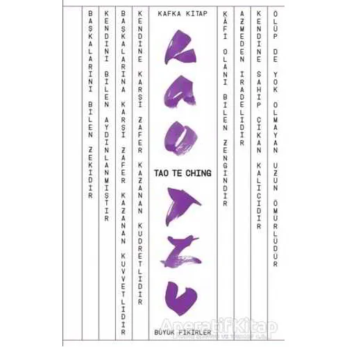 Tao Te Ching - Lao Tzu - Kafka Kitap