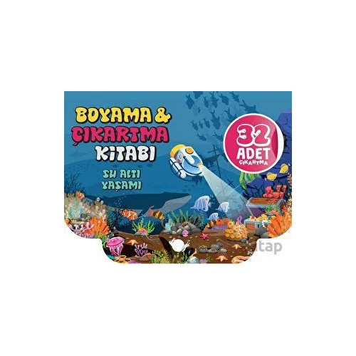 Su Altı Yaşamı Boyama Ve Çıkartma Kitabı - Kolektif - Çikolata Yayınevi