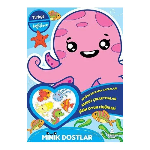 Minik Dostlar - Deniz Altında Boyama Kitabı - Kolektif - Doğan Çocuk