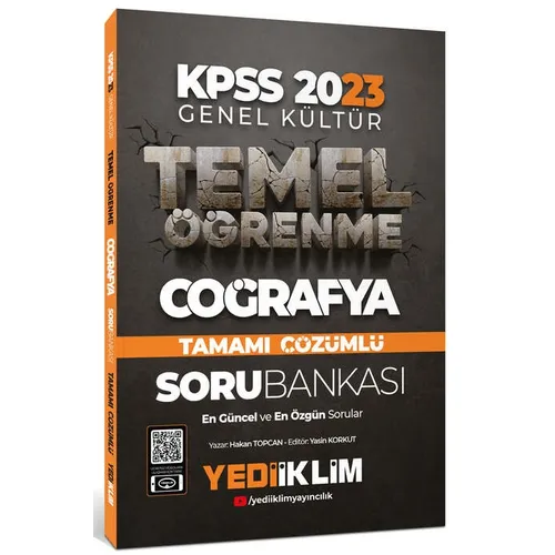 Yediiklim 2023 KPSS Genel Kültür Temel Öğrenme Coğrafya Tamamı Çözümlü Soru Bankası