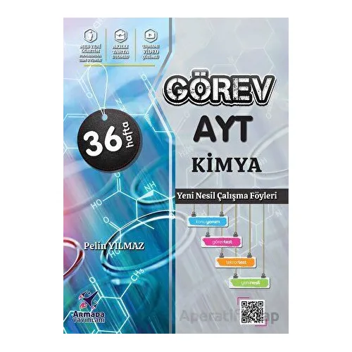 Görev AYT Kimya Yeni Nesil Çalışma Föyleri Armada Yayınevi - Pelin Yılmaz - Armada Yayınları
