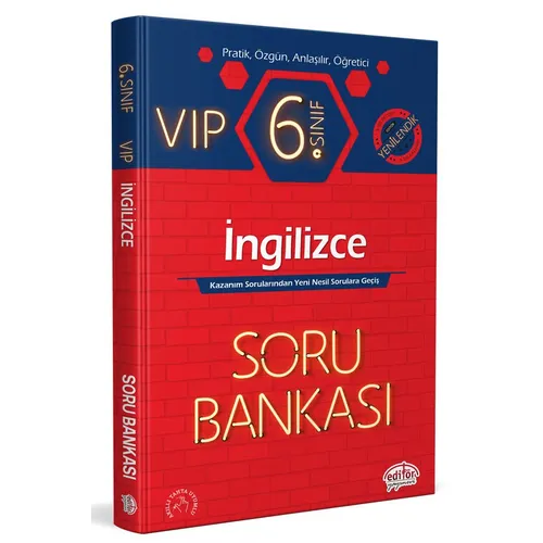 Editör 6. Sınıf VIP İngilizce Soru Bankası