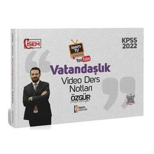 İsem 2022 KPSS Vatandaşlık Video Ders Notları