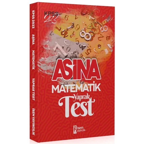 İsem 2023 KPSS Matematik Aşina Yaprak Test Çek Kopart