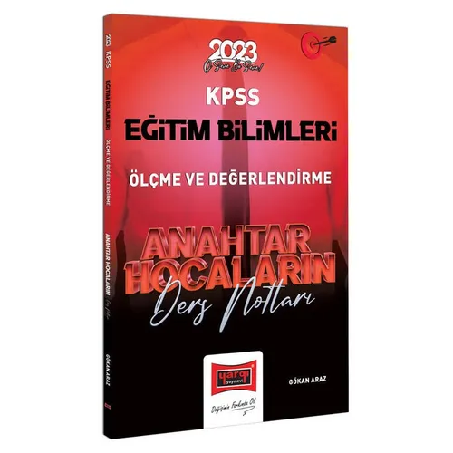 Yargı 2023 KPSS Eğitim Bilimleri Anahtar Hocaların Ölçme ve Değerlendirme Ders Notları