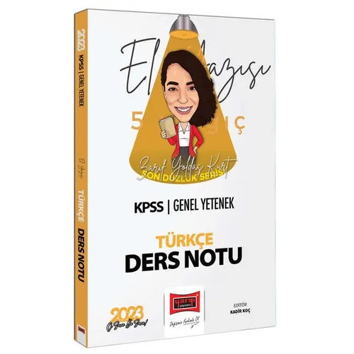 Yargı 2023 KPSS Genel Yetenek Son Düzlük El Yazısı İle Türkçe Ders Notu