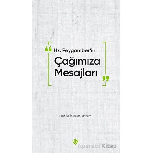 Hz. Peygamberin Çağımıza Mesajları - İbrahim Sarıçam - Türkiye Diyanet Vakfı Yayınları