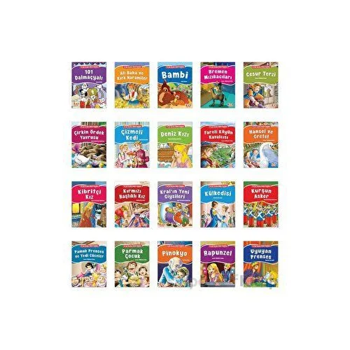 En Çok Sevilen Minik Klasikler (20 Kitap) - Kollektif - Bıcırık Yayınları