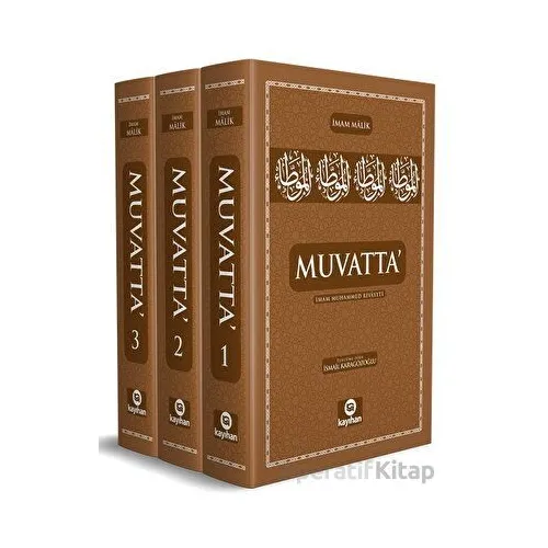 Muvatta - İmam Muhammed Rivayeti - İmam Malik - Kayıhan Yayınları