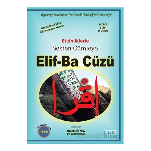 Etkinliklerle Sesten Cümleye Elif-Ba Cüzü - Necmettin Kuzu - Mat Kitap