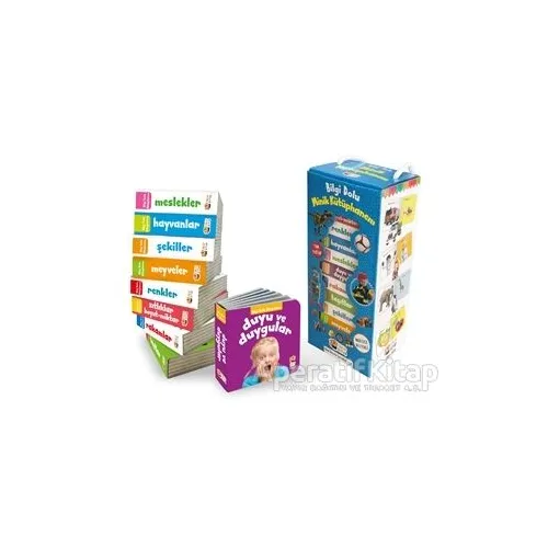 İngilizce Destekli Bilgi Dolu Minik Kütüphanem (9 Kitap - Mavi Kutu) - Kolektif - Sincap Kitap