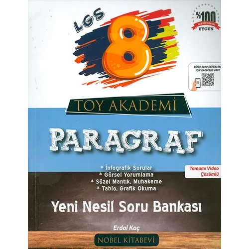 LGS Yeni Nesil Paragraf Soru Bankası Nobel Kitabevi
