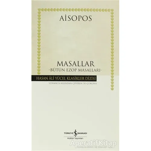 Masallar - Aisopos - İş Bankası Kültür Yayınları