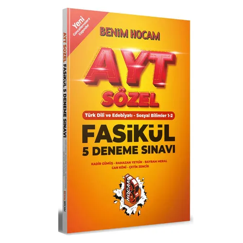 Benim Hocam AYT Sözel 5 Fasikül Deneme Sınavı