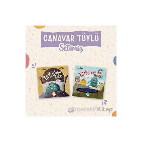 Canavar Tüylü Seti - 2 Kitap - Elife Kurum - Karavan Çocuk Yayınları
