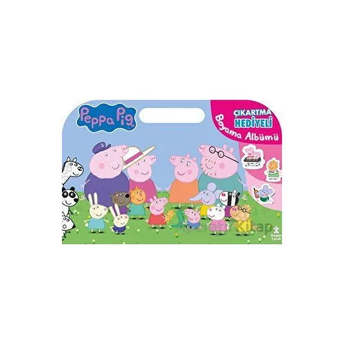 Peppa Pig Çıkartma Hediyeli Boyama Albümü - Kolektif - Doğan Çocuk
