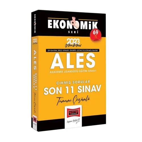 Yargı 2023 ALES Tamamı Çözümlü Çıkmış Son 11 Sınav Soruları Ekonomik Seri
