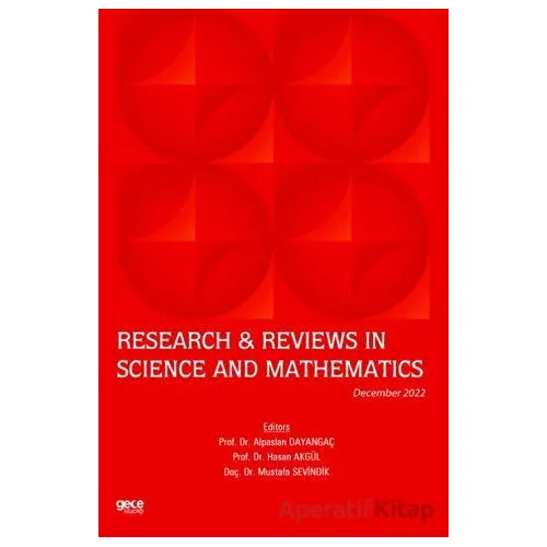 Research & Reviews in Science and Mathematics / December 2022 - Mustafa Sevindik - Gece Kitaplığı