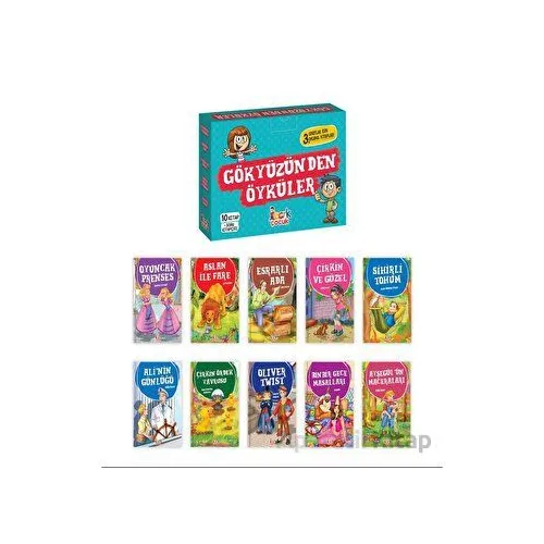 Gökyüzünden Öyküler (10 Kitap + Soru Kitapçığı) - Kolektif - Bıcırık Yayınları