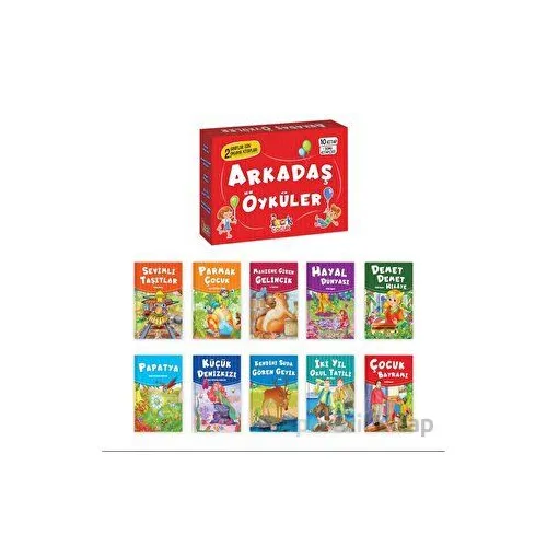 Arkadaş Öyküler (10 Kitap + Soru Kitapçığı) - Kolektif - Bıcırık Yayınları