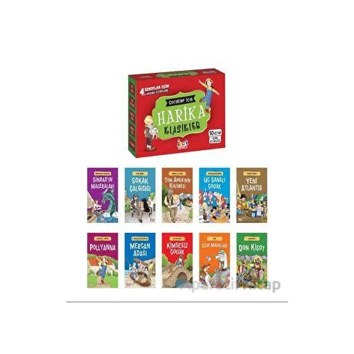 Çocuklar için Harika Klasikler (10 Kitap + Soru Kitapçığı) - Kolektif - Bıcırık Yayınları