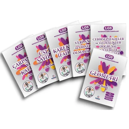 Kurul 8. Sınıf LGS Matematik Soru Fasikülleri 6 lı Set 2025
