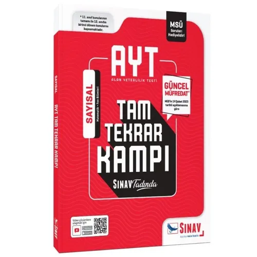 Sınav 2023 AYT Sayısal Tam Tekrar Kampı