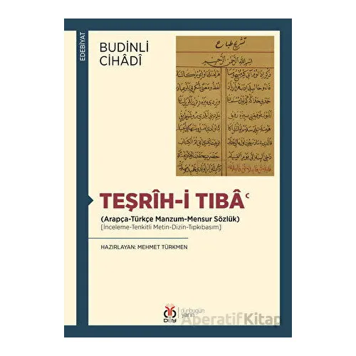 Teşrih-i Tıba - Budinli Cihadi - DBY Yayınları