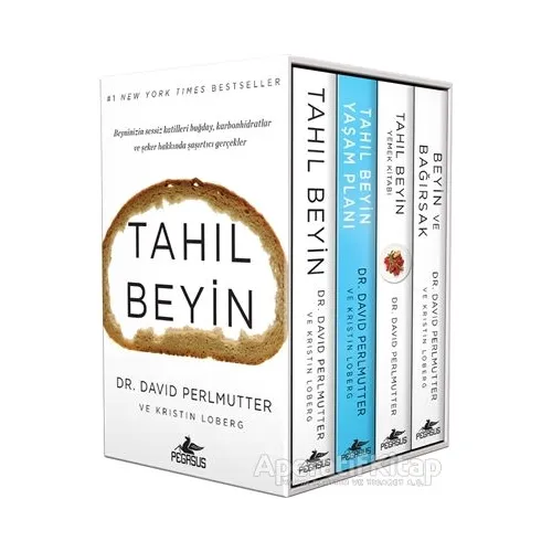 Tahıl Beyin Kutulu Özel Set (4 Kitap Takım) - David Perlmutter - Pegasus Yayınları