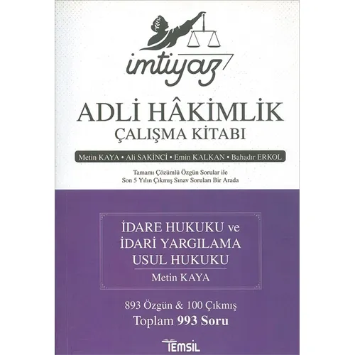 İmtiyaz - Adli Hakimlik Çalışma Kitabı - Bahadır Erkol - Temsil Kitap