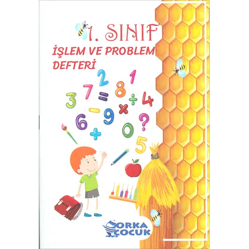 İlkokul 1.Sınıf İşlem ve Problem Defteri Orka Çocuk Yayınları