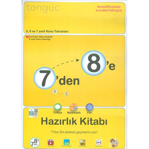 Tonguç 7den 8e Hazırlık Kitabı