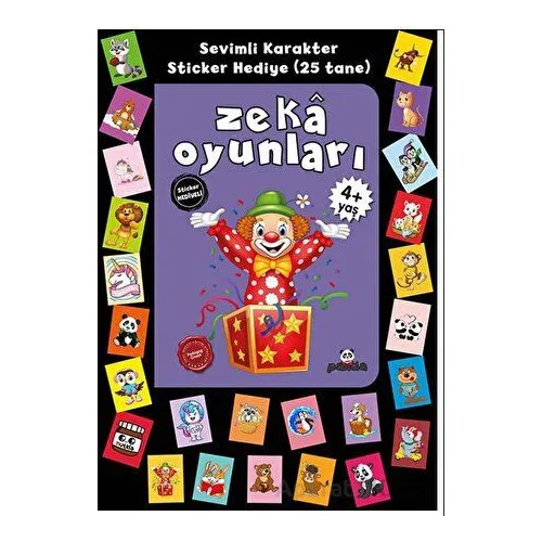 Stickerlı 4+ Yaş Zekâ Oyunları - Pedagog Afife Çoruk - Beyaz Panda Yayınları
