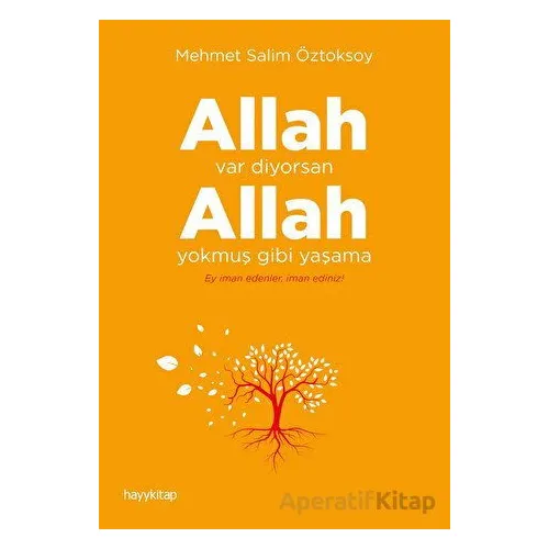 Allah Var Diyorsan Allah Yokmuş Gibi Yaşama - Mehmet Salim Öztoksoy - Hayykitap