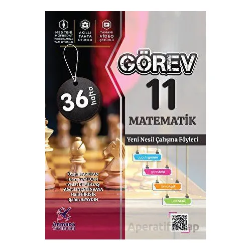 Armada Görev 11. Sınıf Matematik Yeni Nesil Çalışma Föyleri - Kolektif - Armada Yayınları