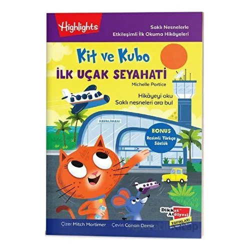 Kit ve Kubo İlk Uçak Seyahati - Michelle Portice - Dikkat Atölyesi Yayınları