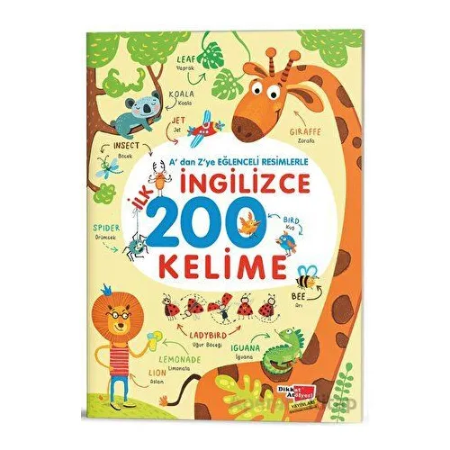 Adan Zye Eğlenceli Resimlerle İngilizce İlk 200 Kelime - Iryna Pushkar - Dikkat Atölyesi Yayınları