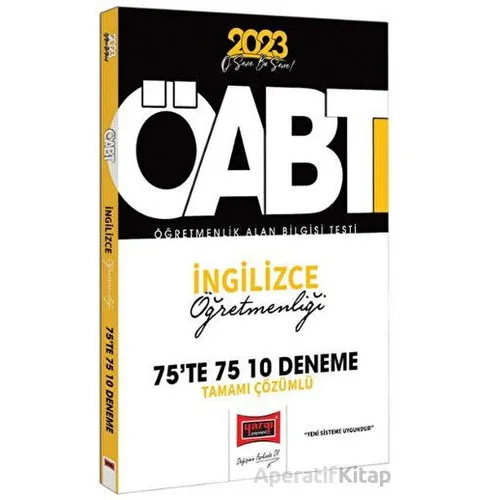 Yargı 2023 KPSS ÖABT İngilizce Öğretmenliği 10 Deneme
