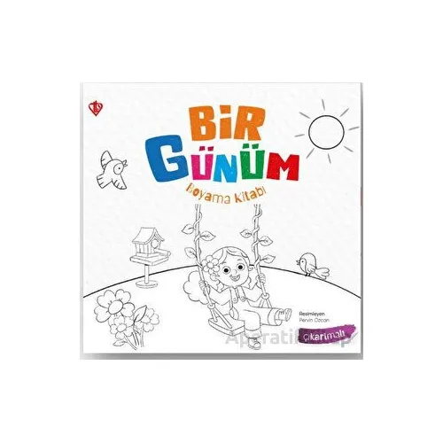 Bir Günüm Boyama Kitabı - Hafsa Fidan Vidinli - Türkiye Diyanet Vakfı Yayınları