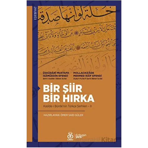 Bir Şiir Bir Hırka - Üsküdari Mustafa İsamüddin Efendi - DBY Yayınları