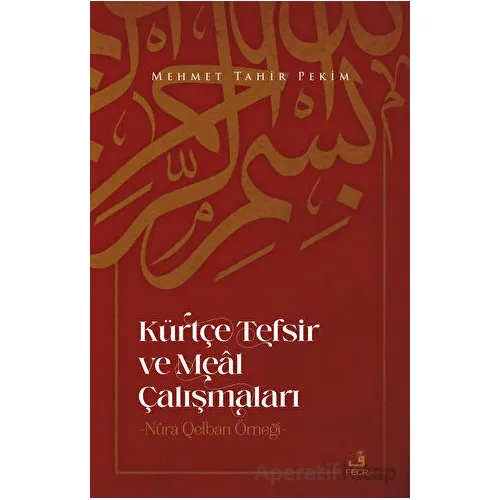 Kürtçe Tefsir Ve Meal Çalışmaları - Mehmet Tahir Pekim - Fecr Yayınları