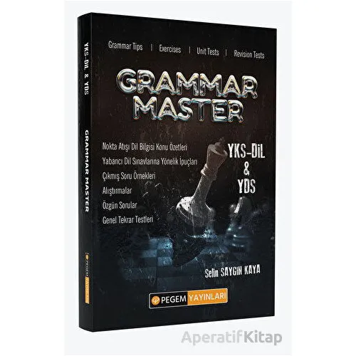 YÖKDİL Grammar Master YKS - DİL - YDS - Selin Saygın Kaya - Pegem Akademi Yayıncılık