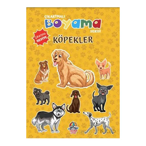 Çıkartmalı Boyama Serisi - Köpekler - Anonim - Yağmur Çocuk
