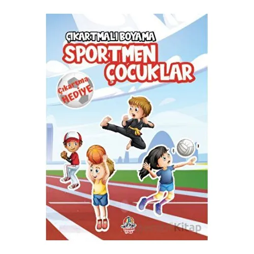 Çıkartmalı Boyama - Sportmen Çocuklar - Anonim - Yağmur Çocuk