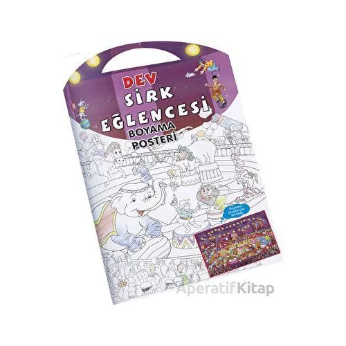 Sirk Eğlencesi Dev Boyama Posteri - Kolektif - 0-6 Yaş Yayınları