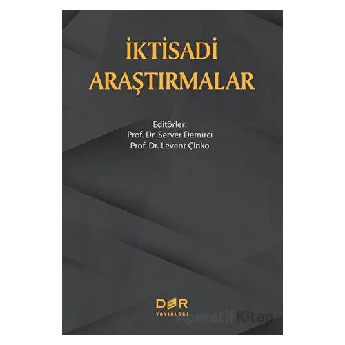İktisadi Araştırmalar - Kolektif - Der Yayınları